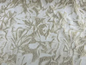 Korean Brocade Fabric Ivory Gold